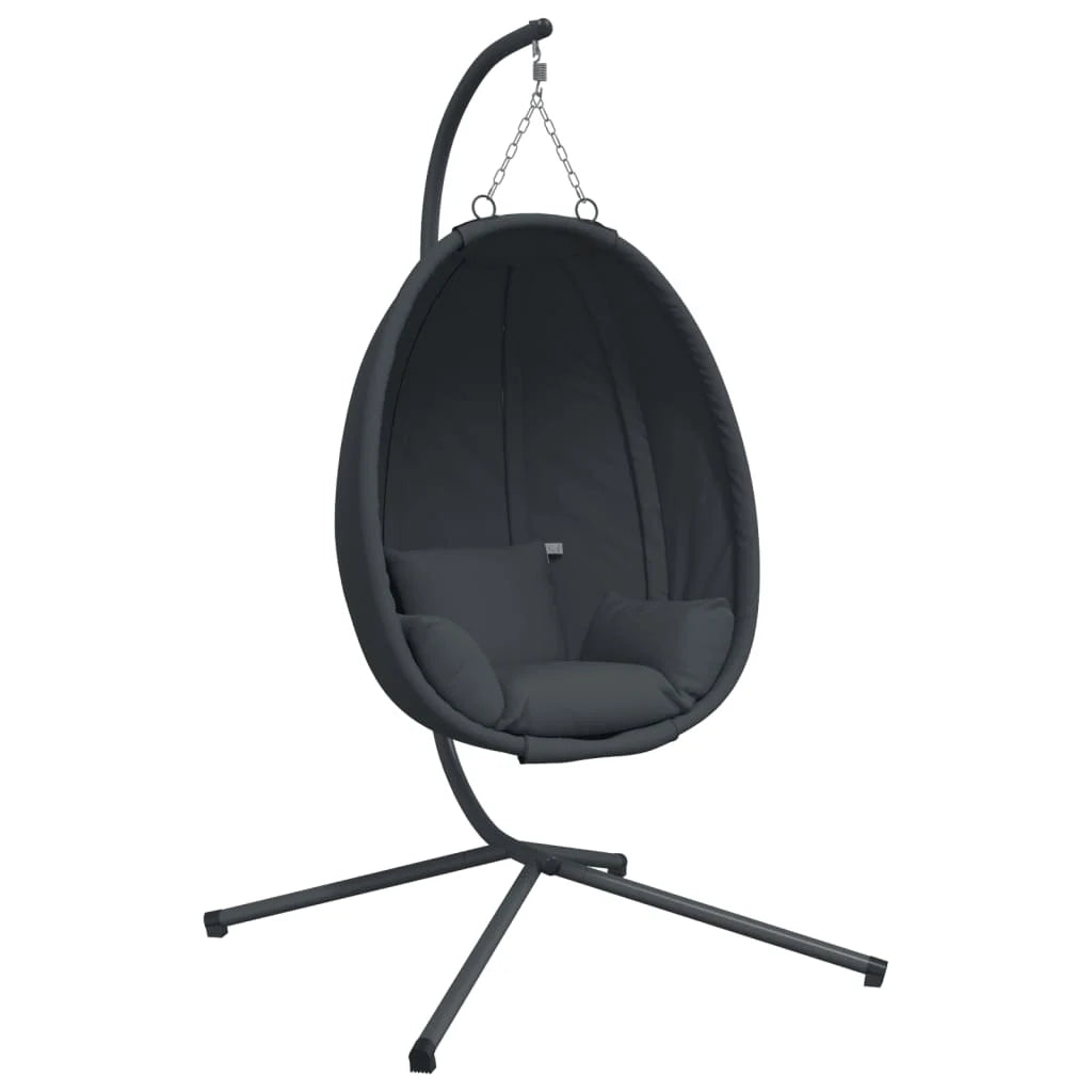 Fauteuil Suspendu en Forme Oeuf Tissu - Anthracite ou Taupe-Hamac Horizon