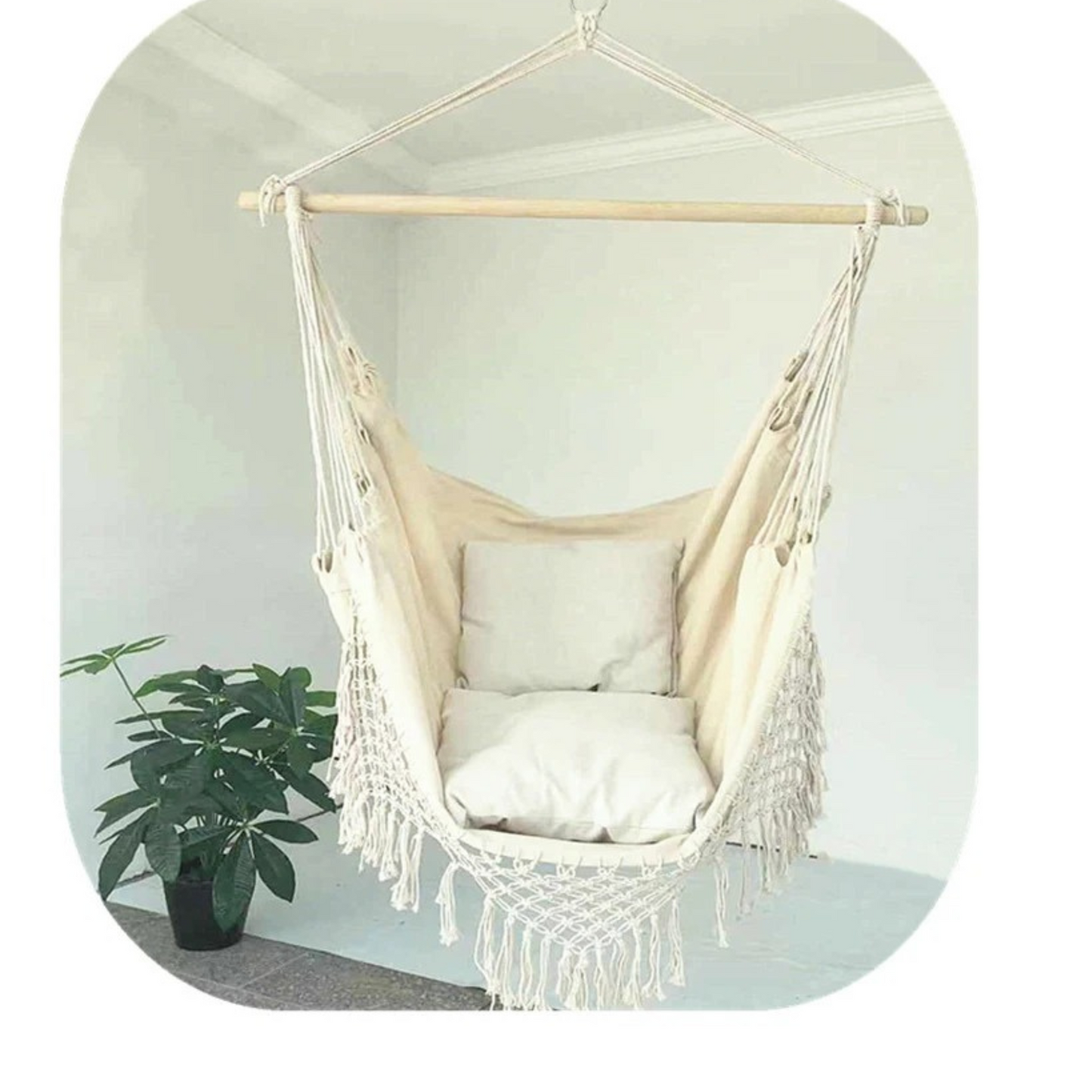 Chaise Hamac de Style Nordique 130 x 100 x 100 cm-Hamac Horizon