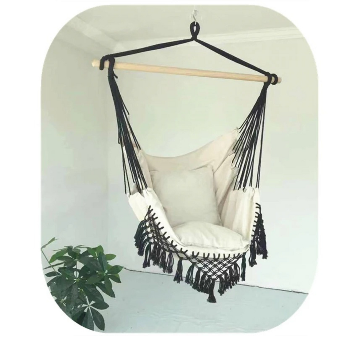 Chaise Hamac de Style Nordique 130 x 100 x 100 cm-Hamac Horizon