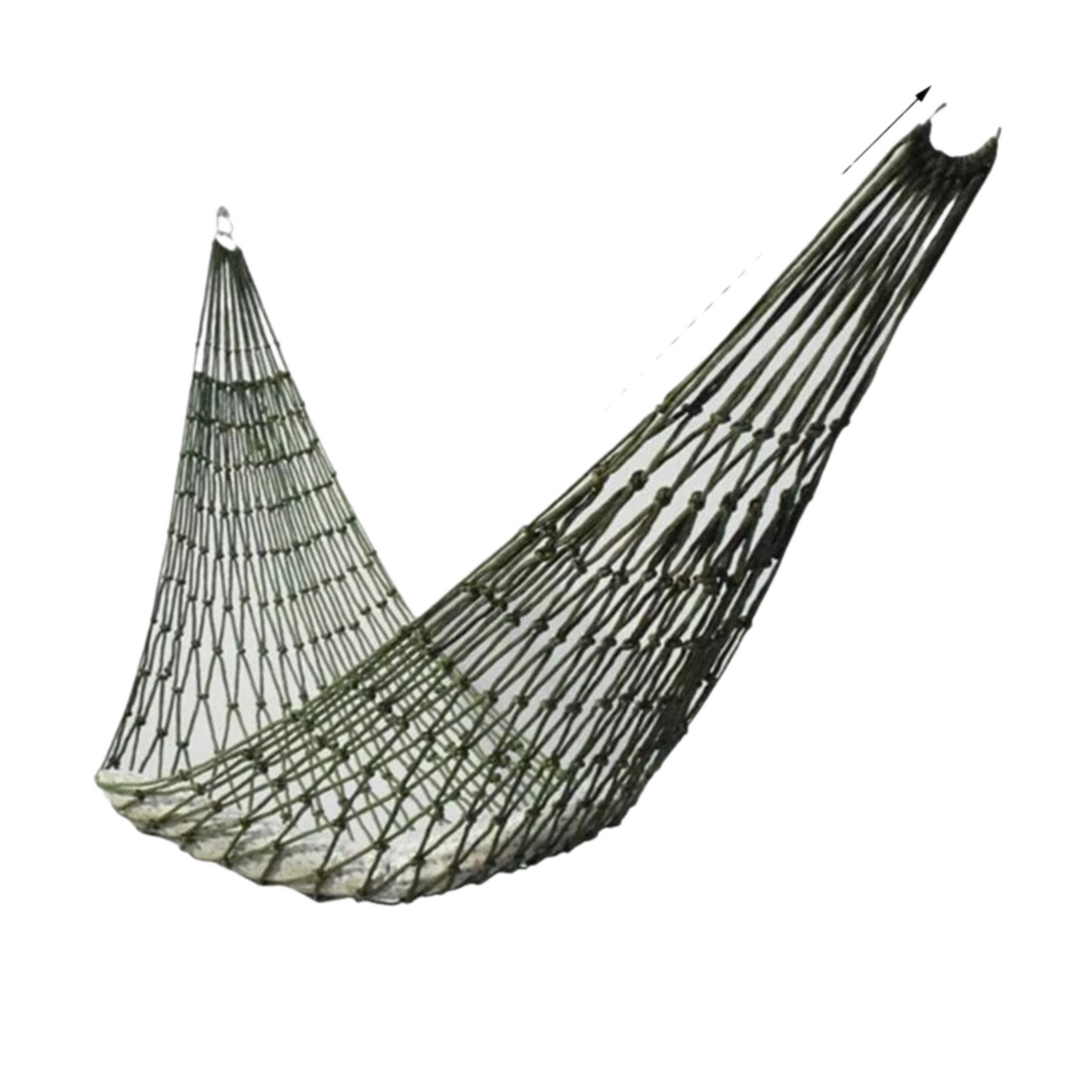 Hamac Simple 260 x 80 - Nylon avec Filet de Maille-Hamac Horizon