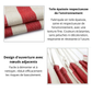 Hamac Simple 200 x 100 - Rouge et Blanc-Hamac Horizon