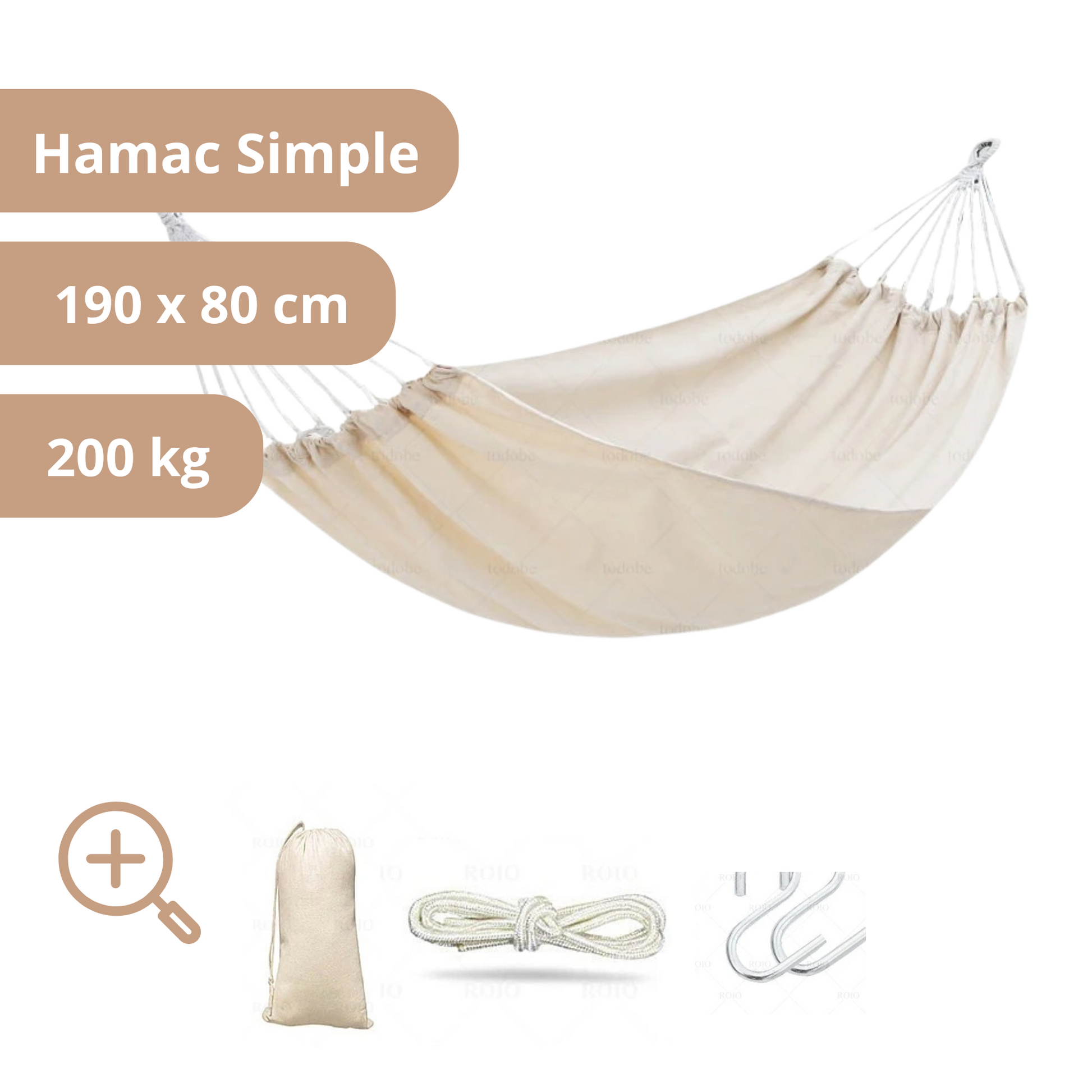 Hamac Suspendu 190 x 80 ou 190 x 150-Hamac Horizon