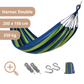 Hamac Double 200 x 150 - Vert et Bleu-Hamac Horizon