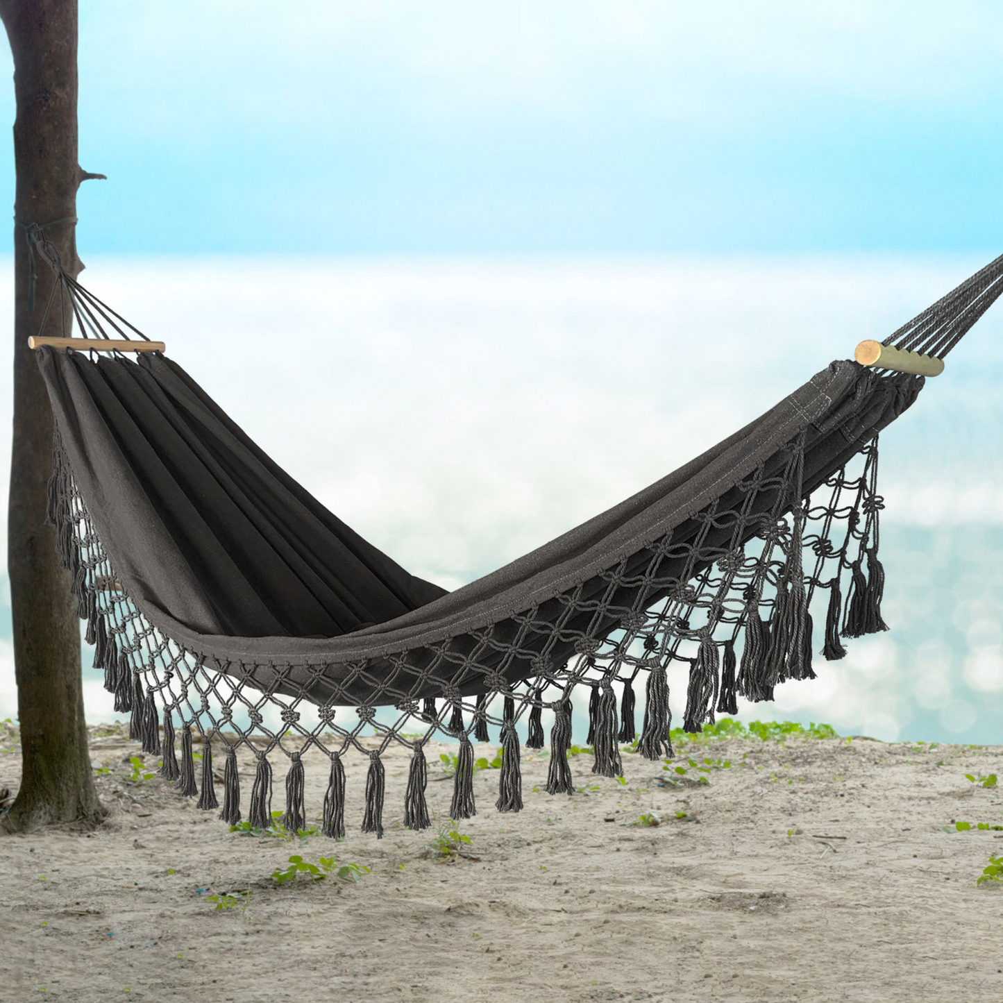 Hamac Brésilien 200 x 100 - Noir-Hamac Horizon