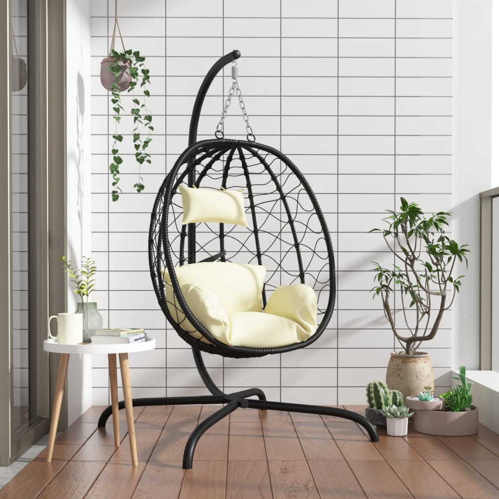 Fauteuil Suspendu en Forme Oeuf avec Coussin-Hamac Horizon