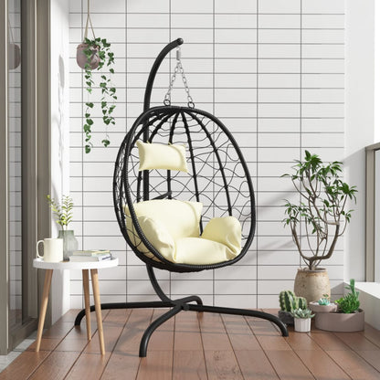 Fauteuil Suspendu en Forme Oeuf avec Coussin-Hamac Horizon