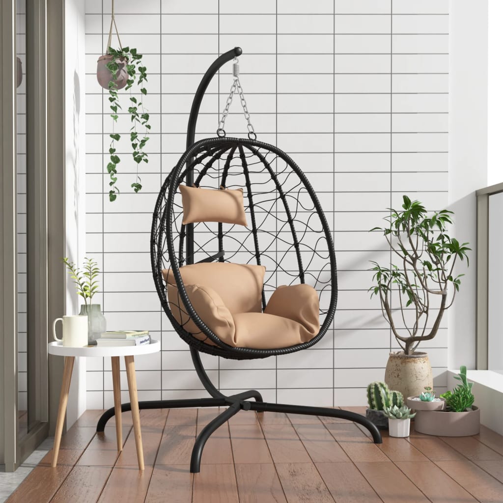 Fauteuil Suspendu en Forme Oeuf avec Coussin-Hamac Horizon