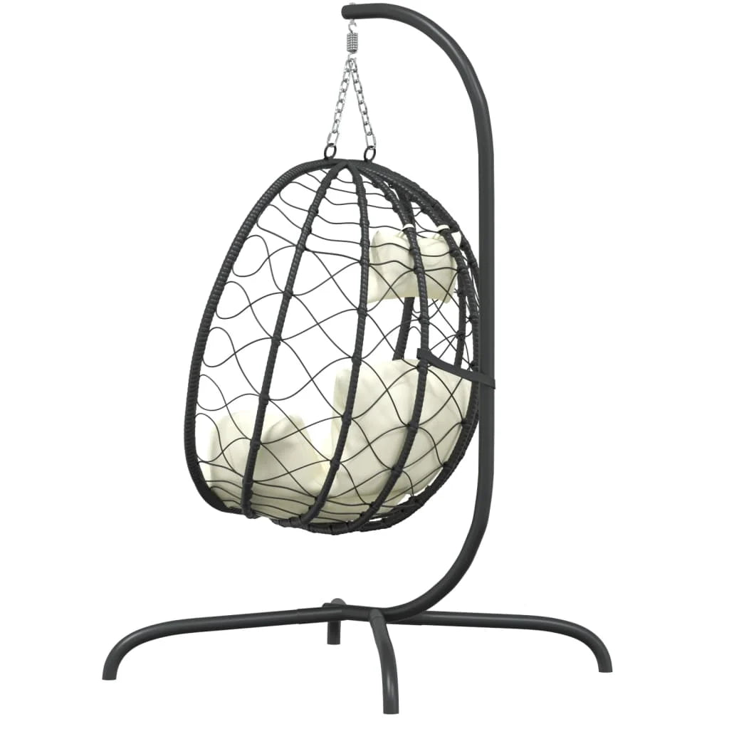 Fauteuil Suspendu en Forme Oeuf avec Coussin-Hamac Horizon